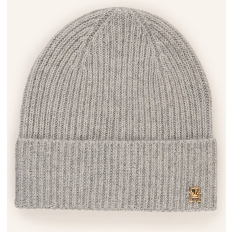 Tommy Hilfiger Cashmere-Mütze grau