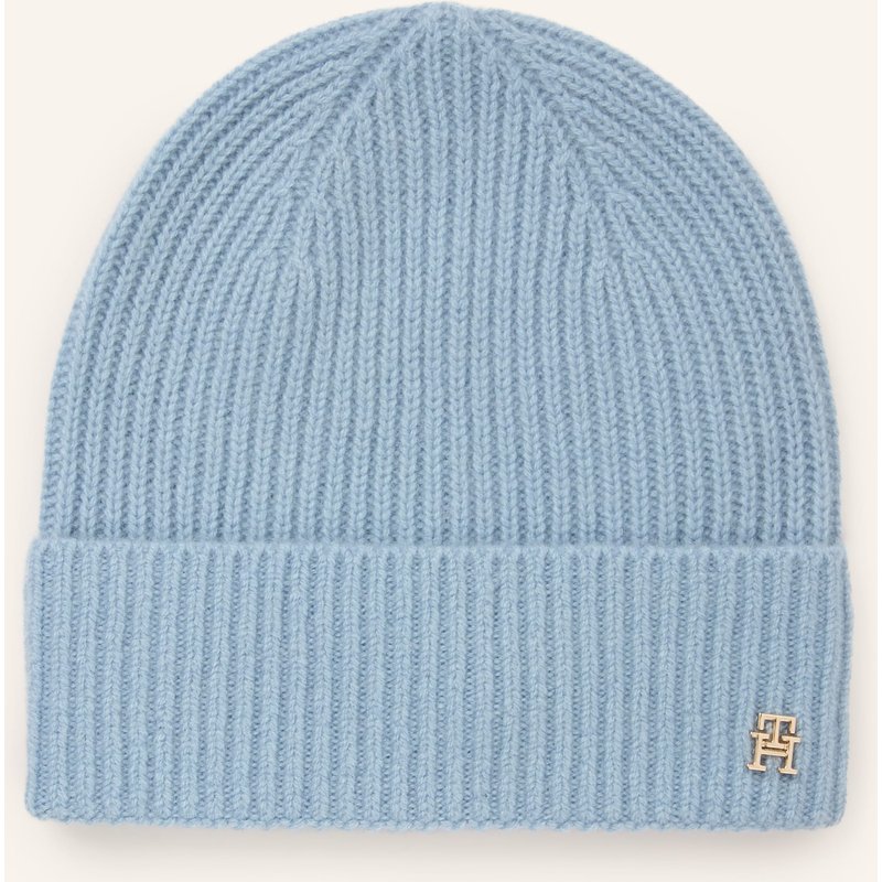 Tommy Hilfiger Cashmere-Mütze blau