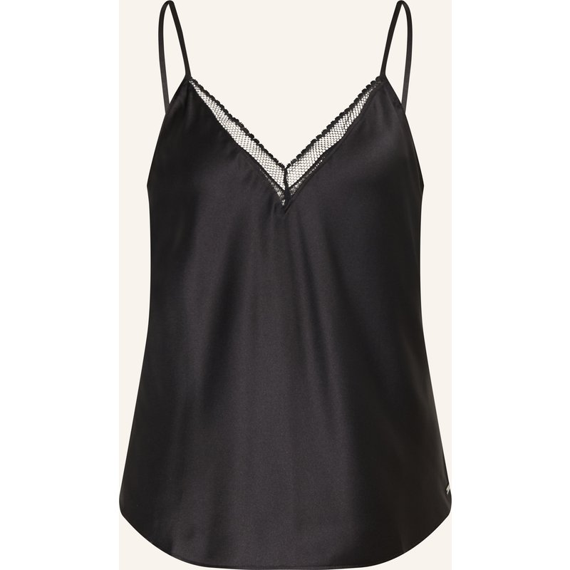 Calvin Klein Schlaftop Signature Stretch Lace Aus Satin schwarz
