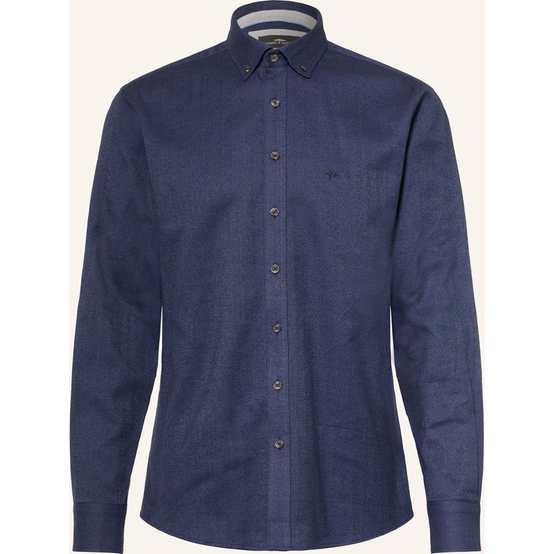 Fynch-Hatton Hemd Regular Fit blau