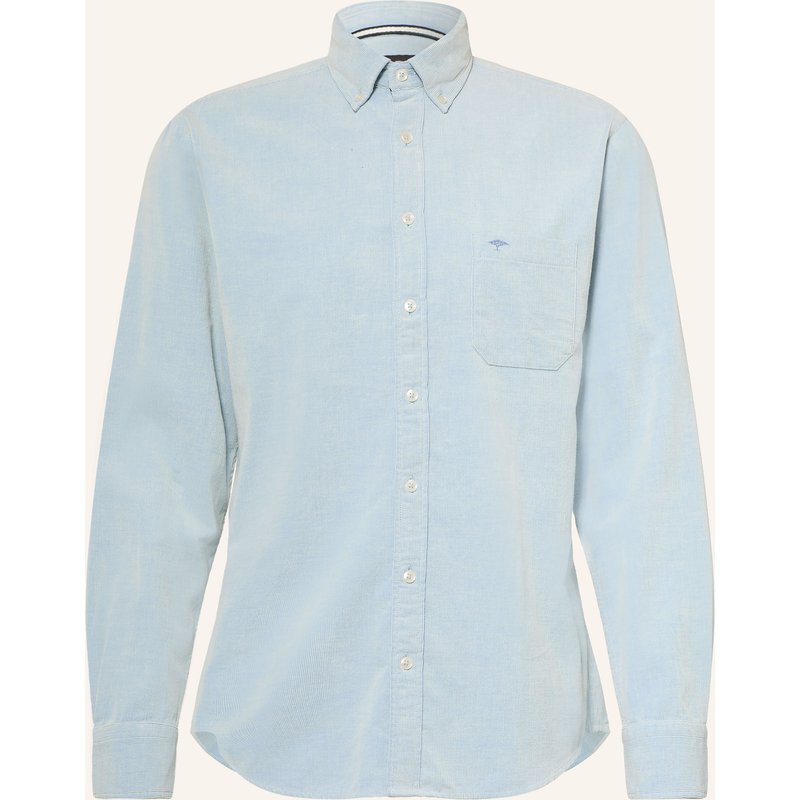 Fynch-Hatton Cordhemd Regular Fit weiss