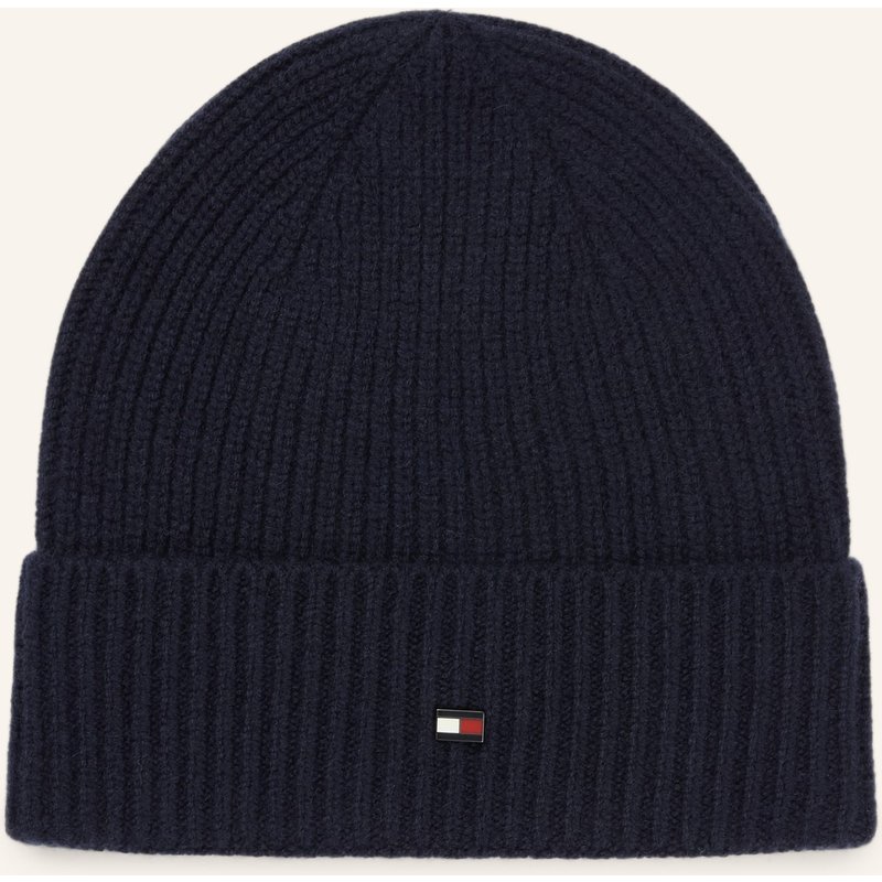 Tommy Hilfiger Cashmere-Mütze blau
