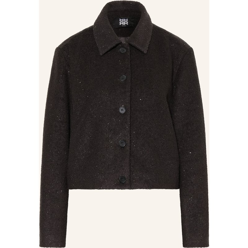 Riani Kastenjacke Mit Pailletten grau
