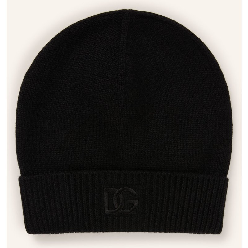 Dolce & Gabbana Cashmere-Mütze schwarz