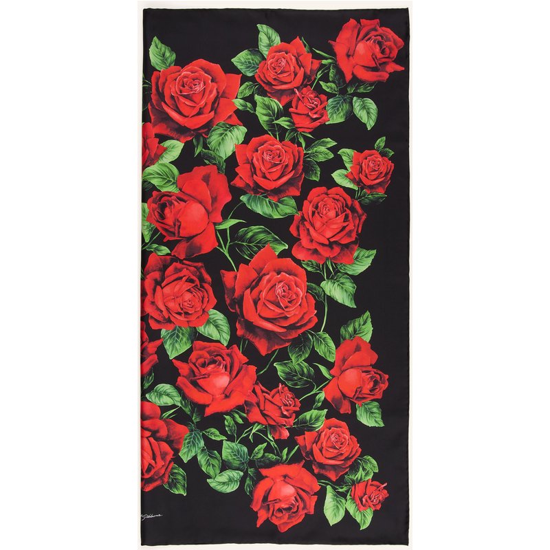 Dolce & Gabbana Seidentuch rot