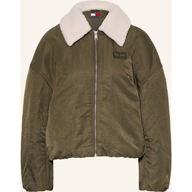 Tommy Jeans Blouson Mit Abnehmbarem Kragen gruen