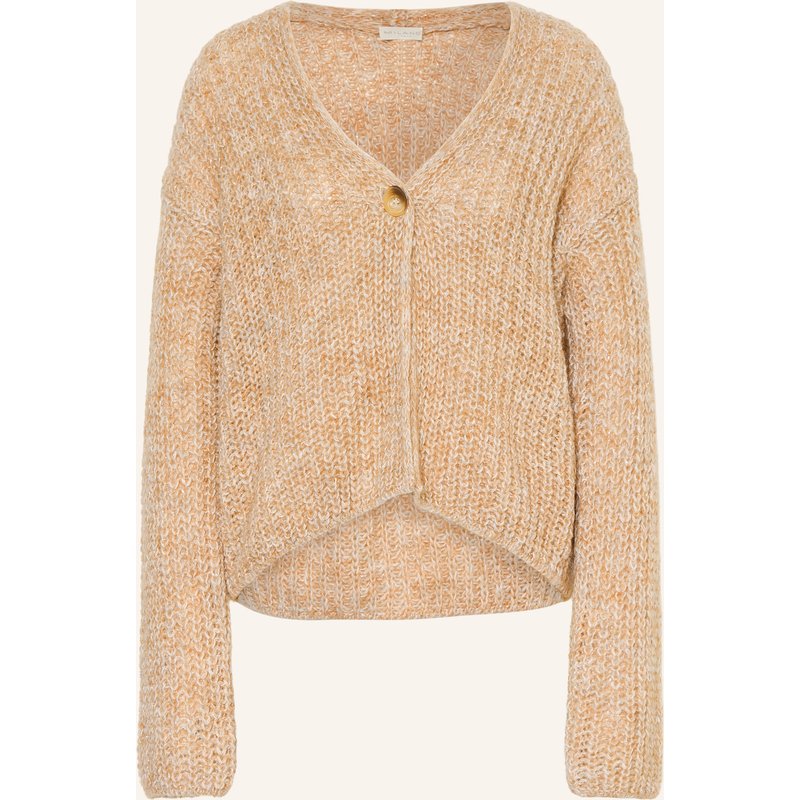 Milano Italy Strickhülle Mit Glitzergarn beige