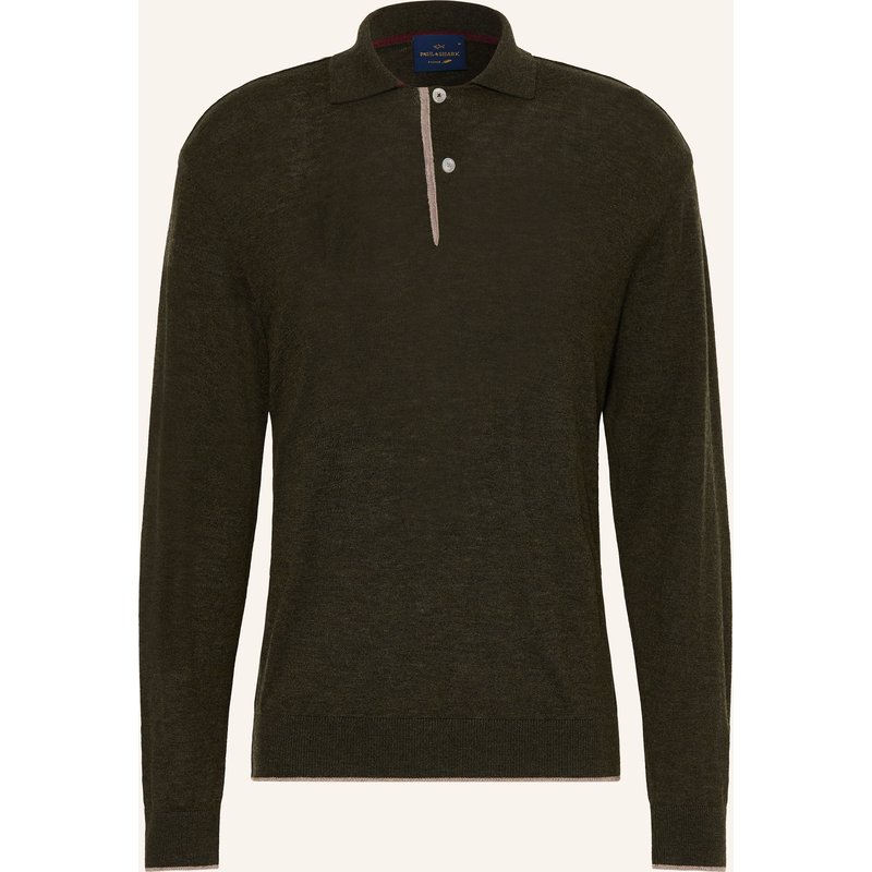 Paul & Shark Strick-Poloshirt gruen