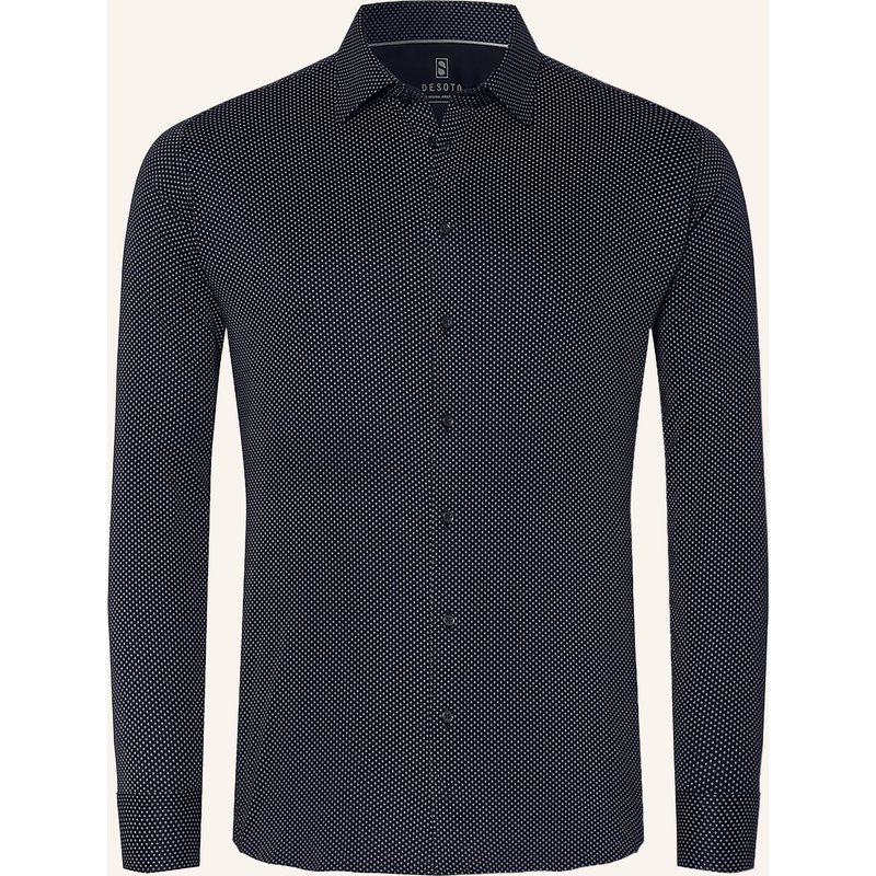Desoto Jerseyhemd Slim Fit blau