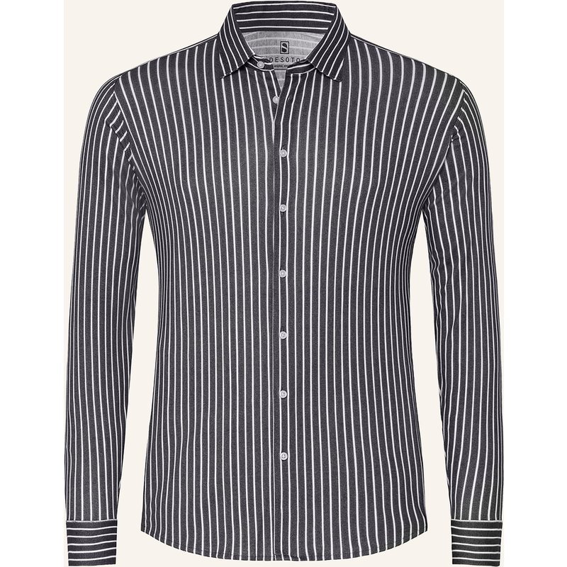 Desoto Jerseyhemd Slim Fit grau