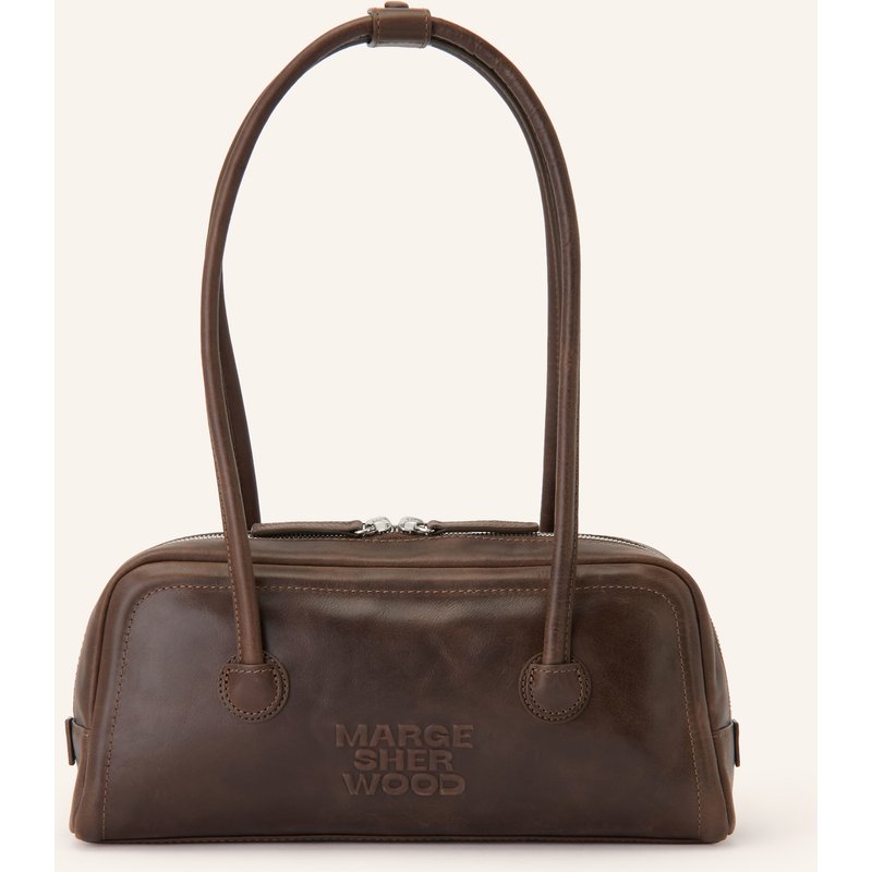 Marge Sherwood Schultertasche Soft Boston Ew braun