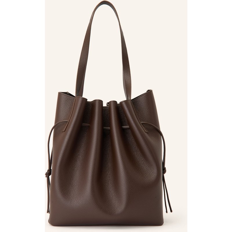Yuzefi Beuteltasche Scallop braun