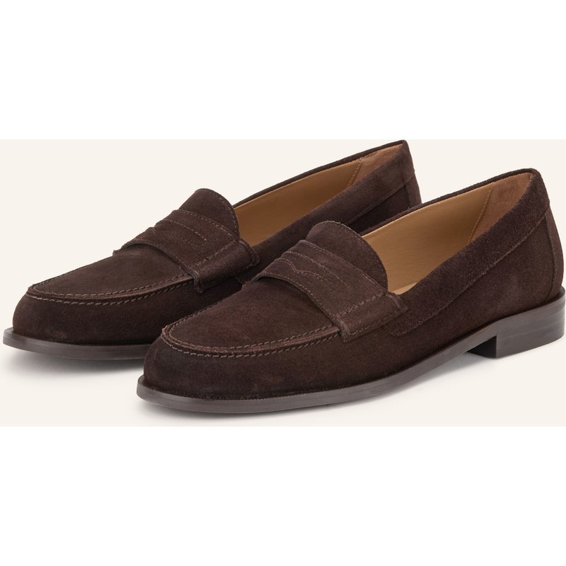 Flattered Penny-Loafer Sage braun