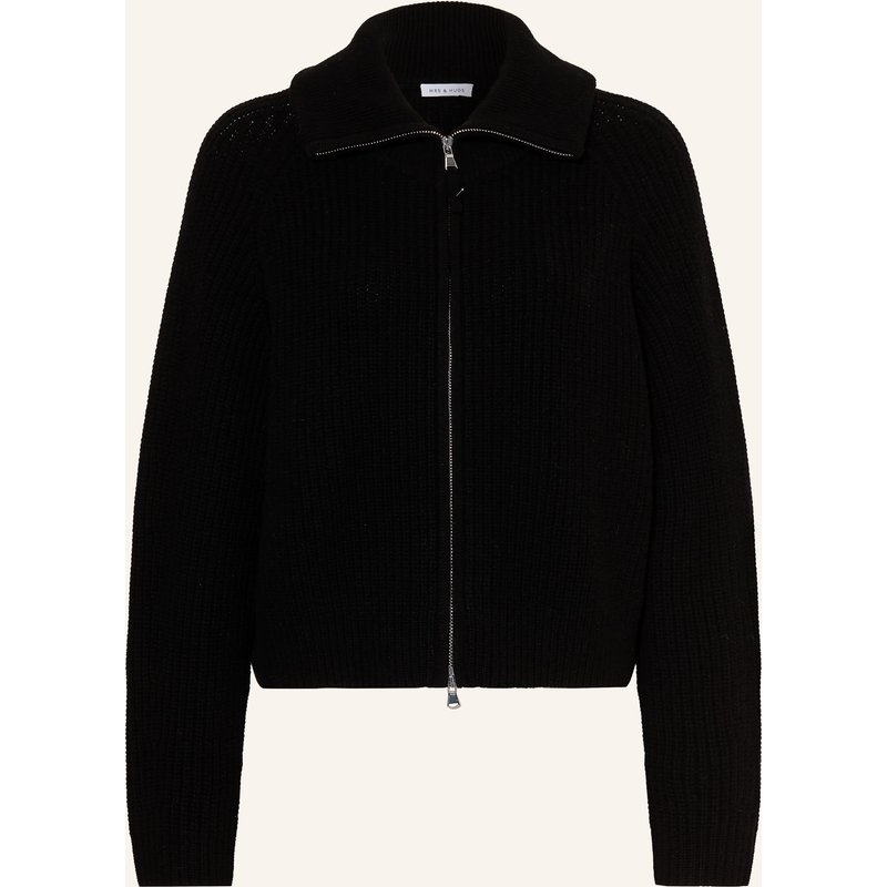 Mrs & Hugs Strickjacke Mit Cashmere schwarz