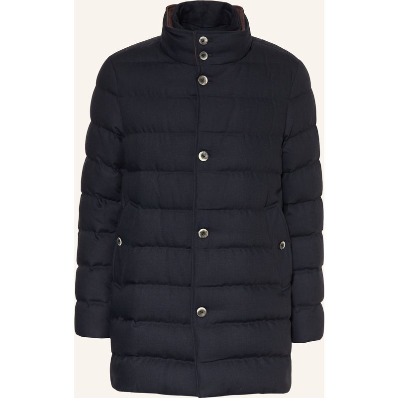 Herno Daunenjacke Mit Herausnehmbarer Blende blau