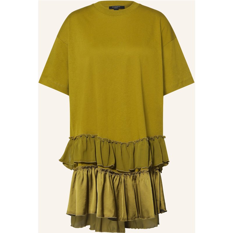 Allsaints Jerseykleid Feyre Im Materialmix gruen