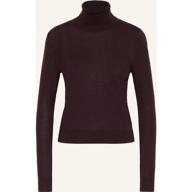 Mrs & Hugs Rollkragenpullover Aus Merinowolle rot