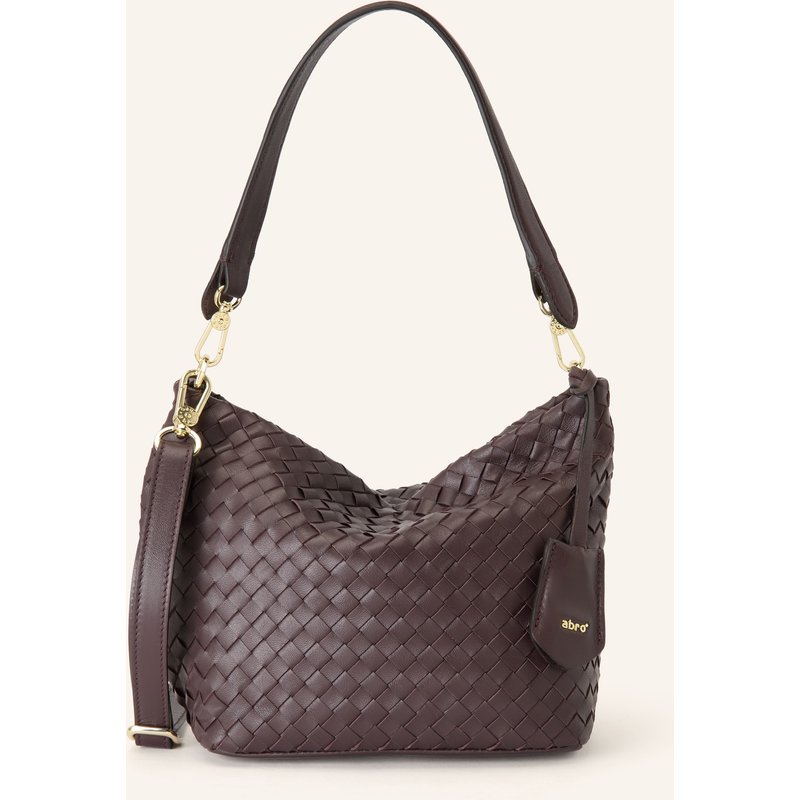 Abro Beuteltasche Ebony Small rot