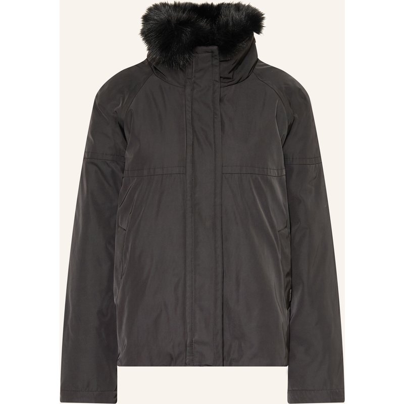 Rino & Pelle Blouson Nanne Mit Abnehmbarem Kragen schwarz