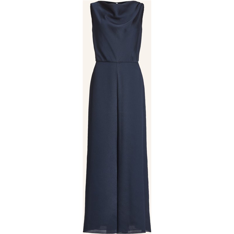 Swing Jumpsuit Aus Satin blau