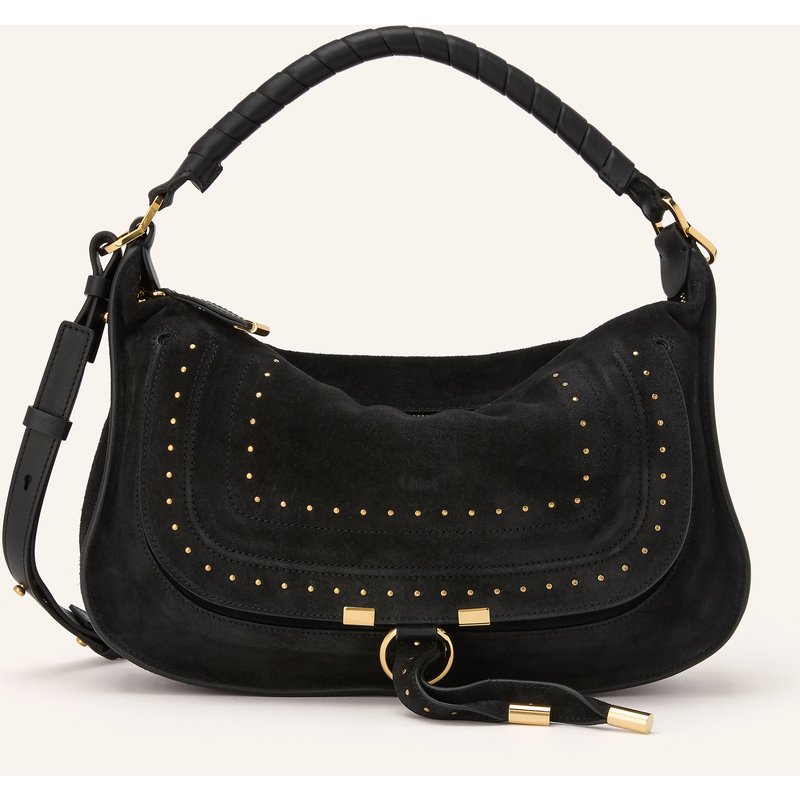 Chloé Handtasche Marcie Mit Nieten schwarz