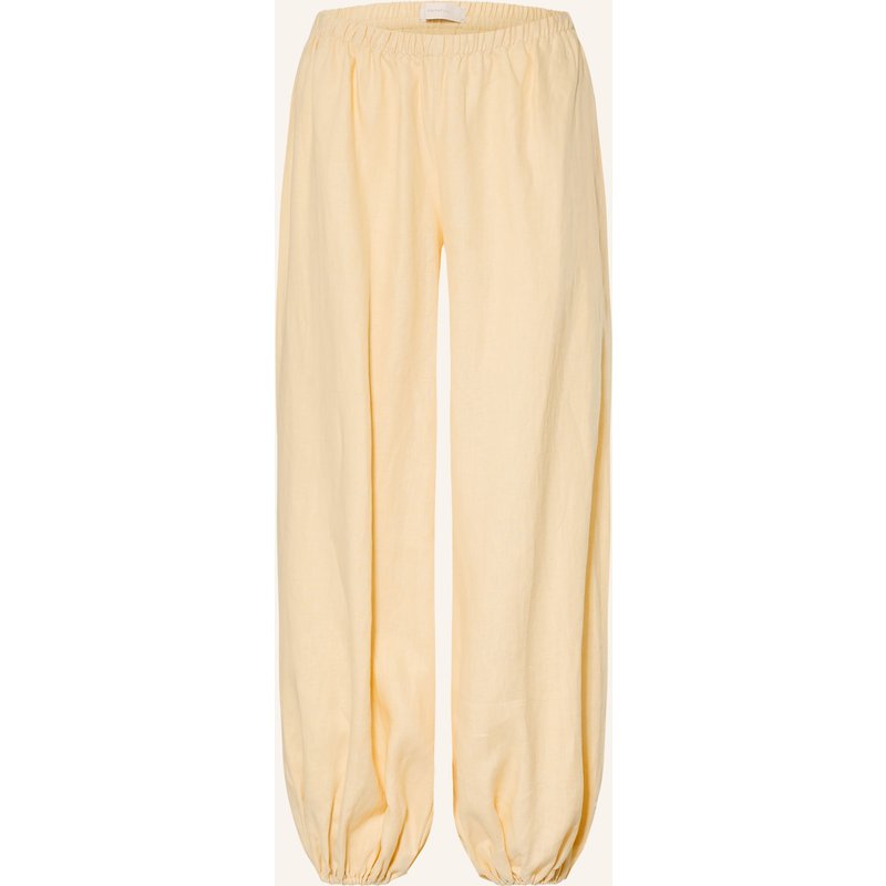 Faithfull The Brand Leinenhose Kortez gelb