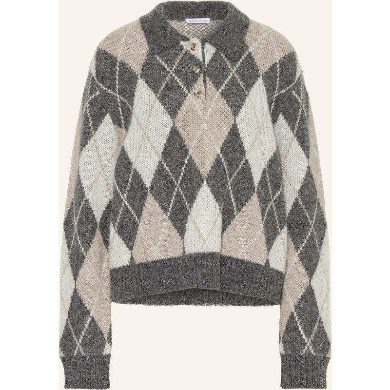 Mrs & Hugs Pullover Mit Alpaka grau