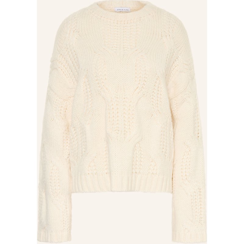 Mrs & Hugs Pullover Mit Alpaka weiss