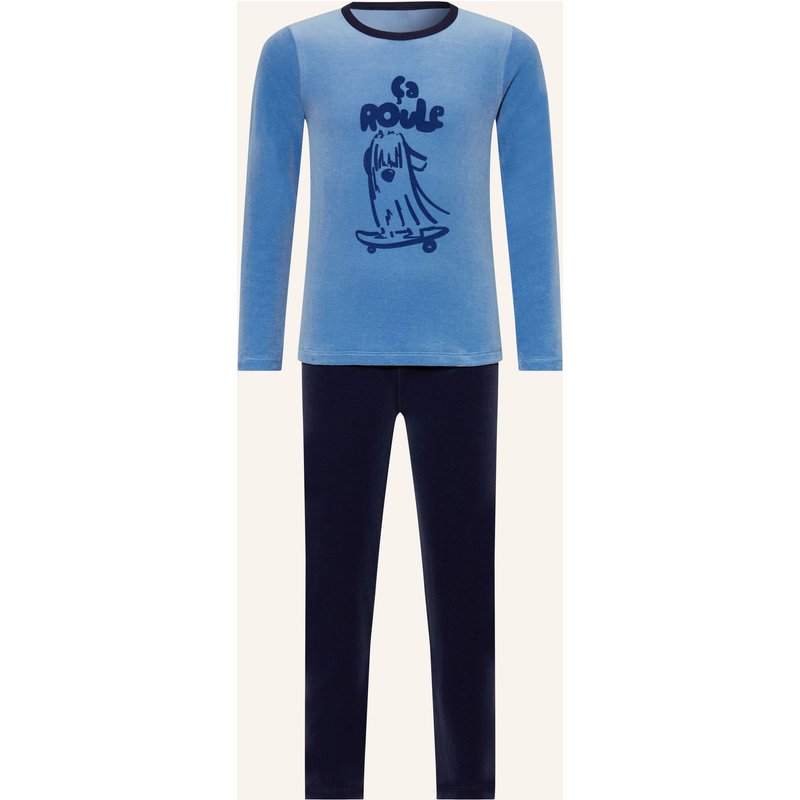 Petit Bateau Schlafanzug blau