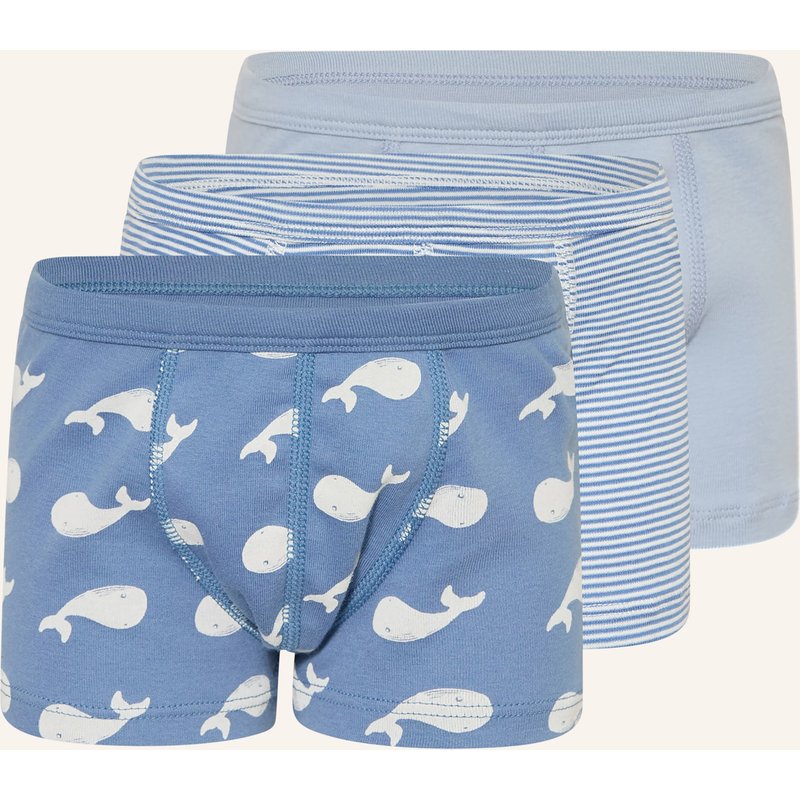 Petit Bateau 3er-Pack Boxershorts blau