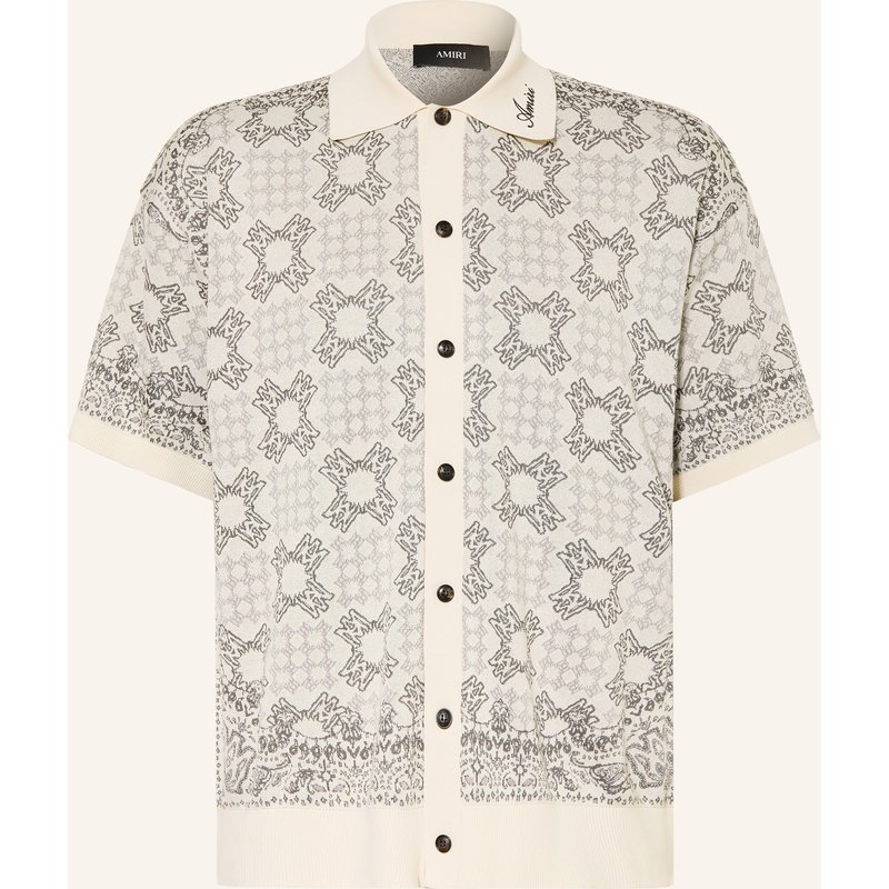 Amiri Strickhemd Comfort Fit beige