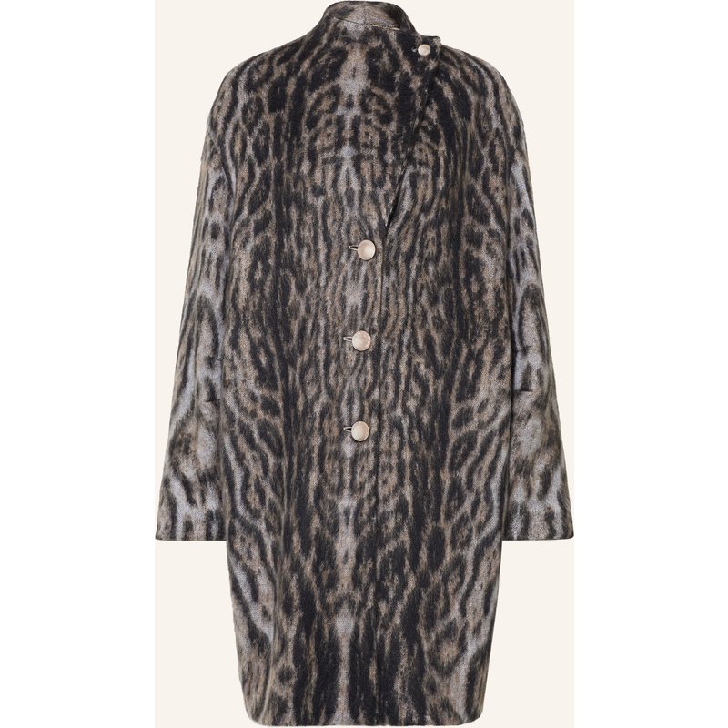 Marc Cain Strickmantel Mit Mohair grau