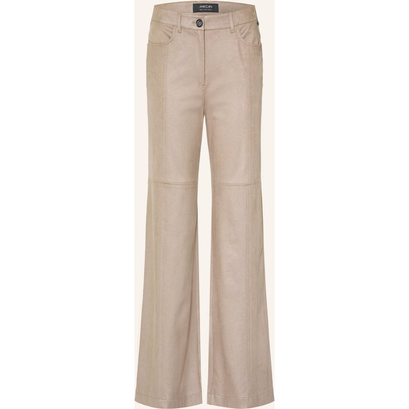Marc Cain Hose Warri In Lederoptik braun