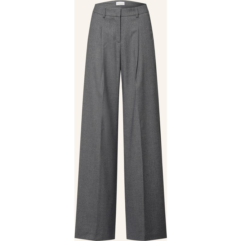 Seductive Marlenehose Chrissy Aus Flanell grau