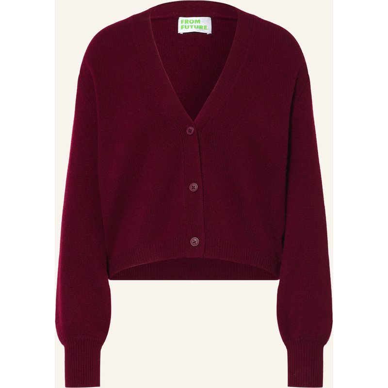 From Future Strickjacke Aus Cashmere rot