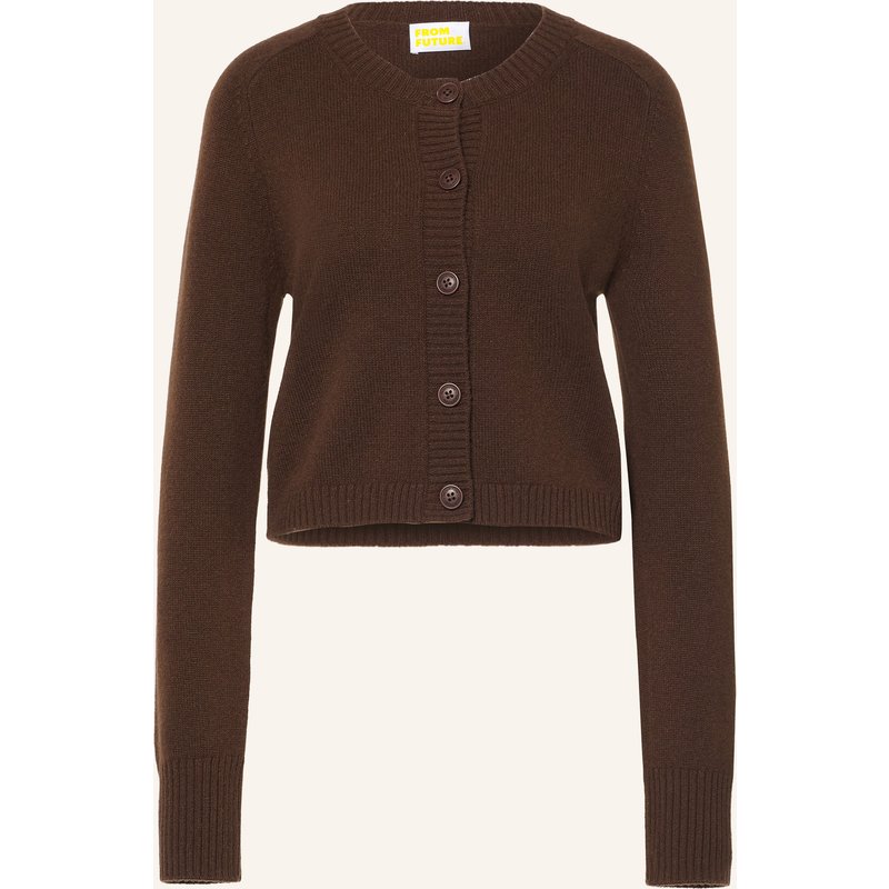From Future Strickjacke Aus Cashmere braun