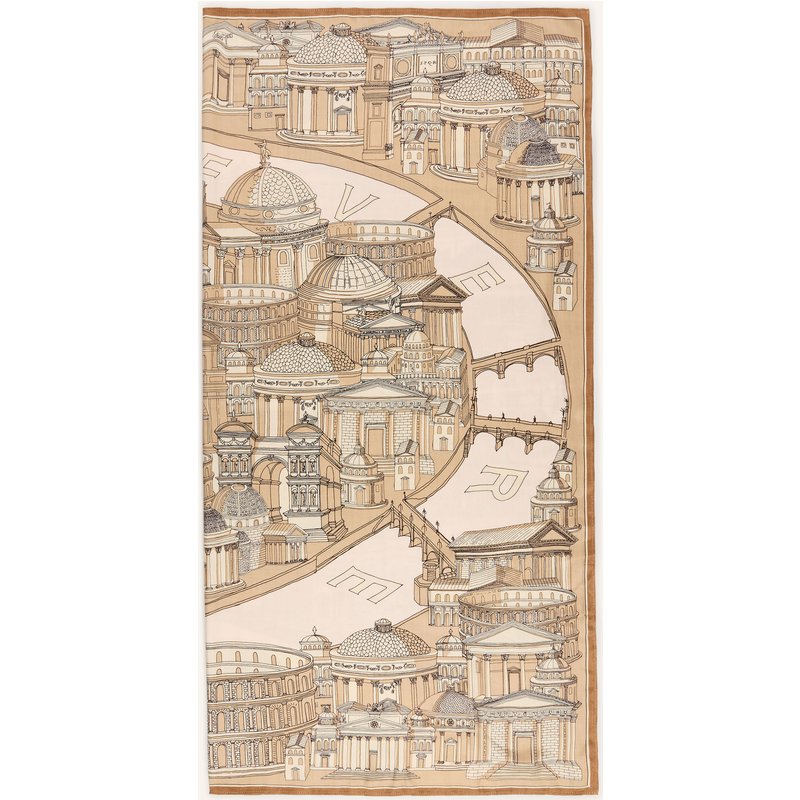 Inoui Editions Tuch Roma Mit Seide beige