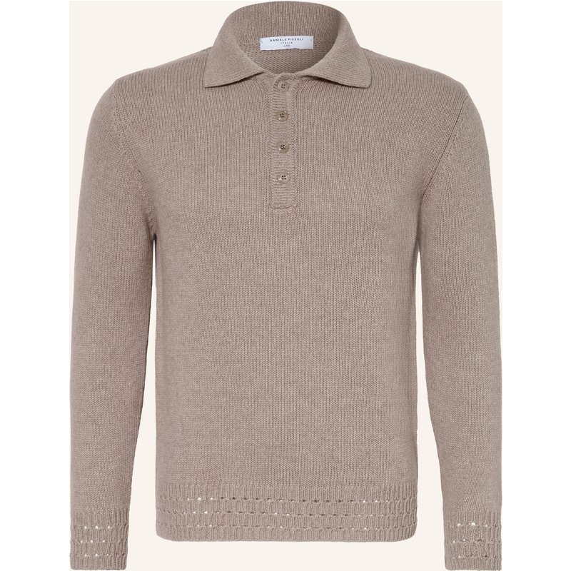 Daniele Fiesoli Strick-Poloshirt beige