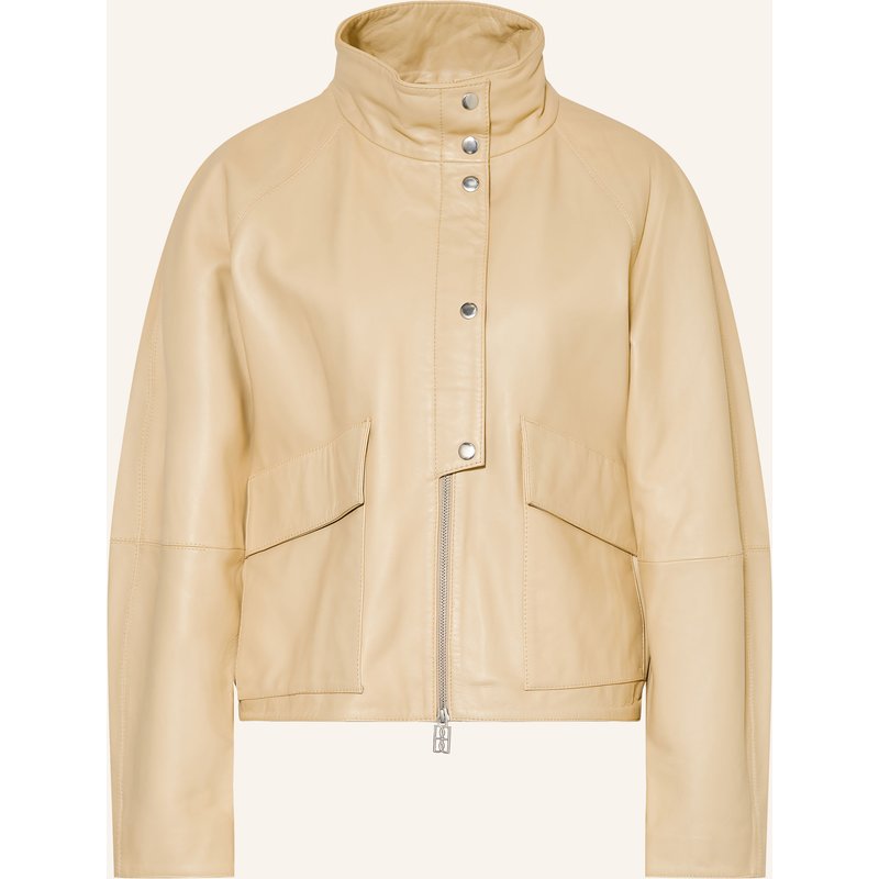 By Malene Birger Lederjacke Suzanne beige