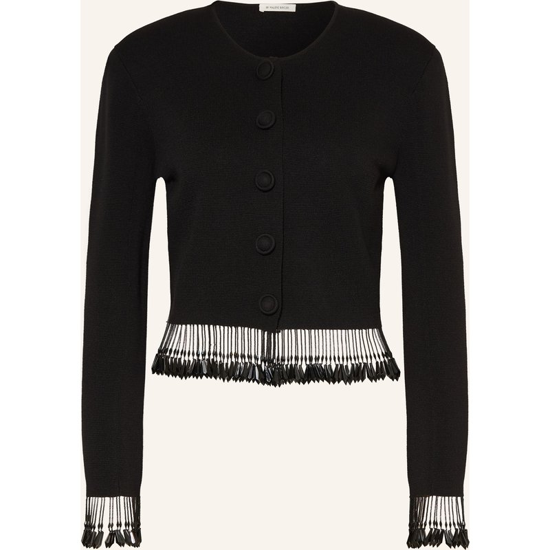 By Malene Birger Strickjacke Shelly Mit Schmucksteinen schwarz