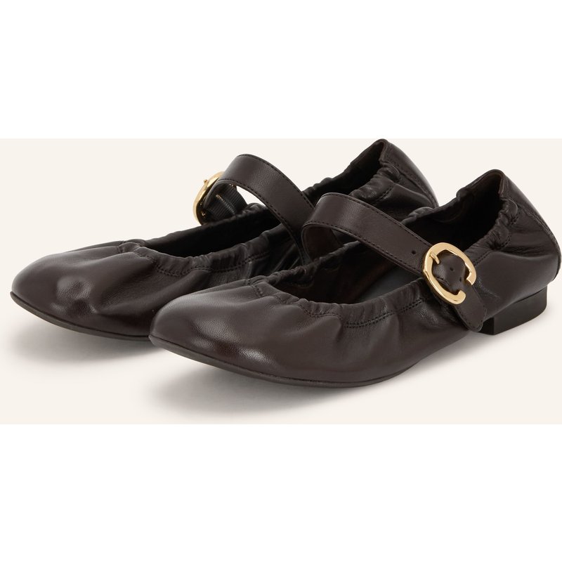 Paul Green Mary-Jane-Ballerinas braun