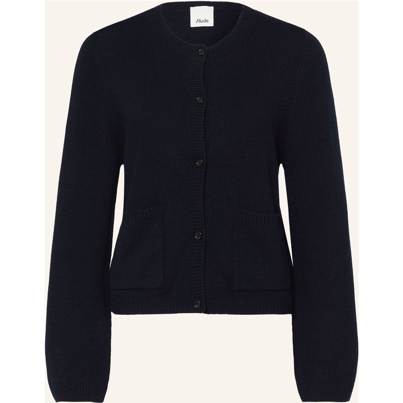 Allude Strickjacke Aus Cashmere blau
