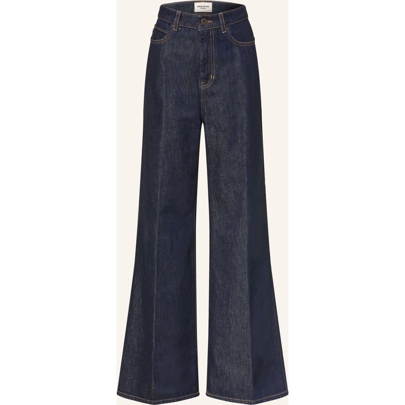 Weekend Max Mara Wide Leg Jeans Sport blau