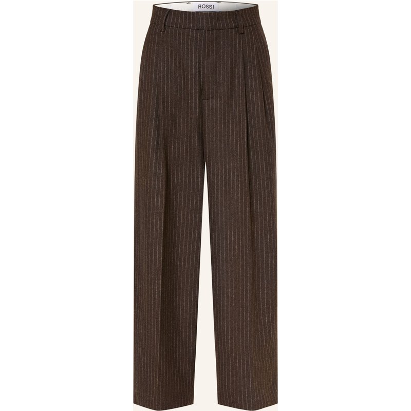 Rossi 7/8-Hose Noa Aus Flanell braun