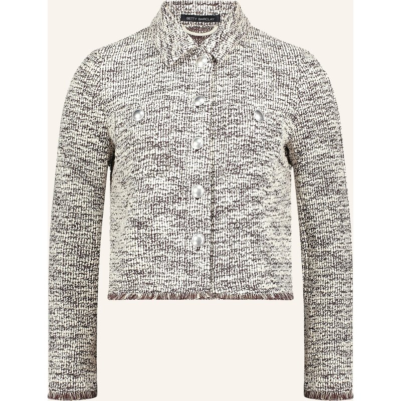 Betty Barclay Bouclé-Jacke Mit Glitzergarn braun