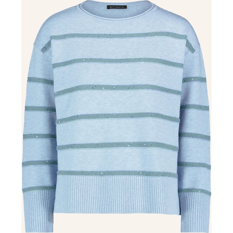 Betty Barclay Pullover Mit Pailletten blau