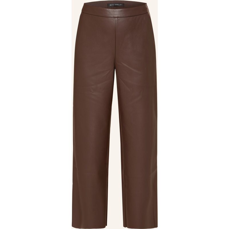 Betty Barclay Culotte In Lederoptik braun