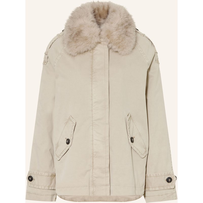 Blonde No.8 Jacke Nati 316 Mit Abnehmbarem Kunstfell weiss