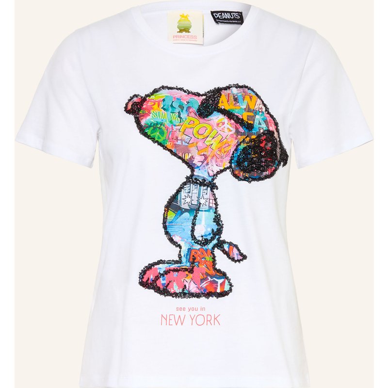 Princess Goes Hollywood T-Shirt Mit Pailletten weiss