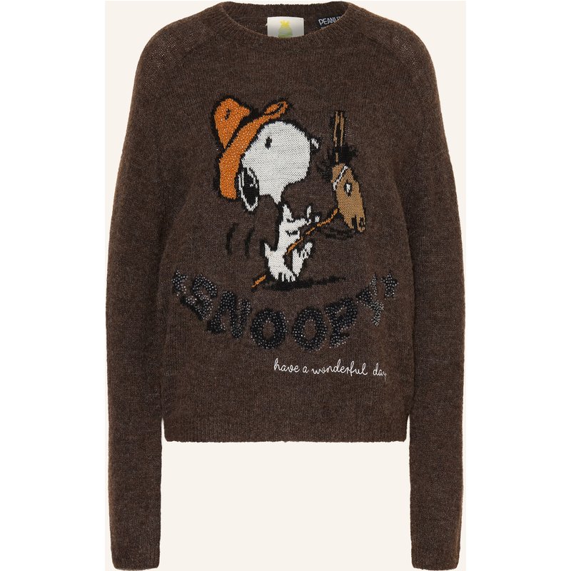 Princess Goes Hollywood Pullover Mit Schmucksteinen braun